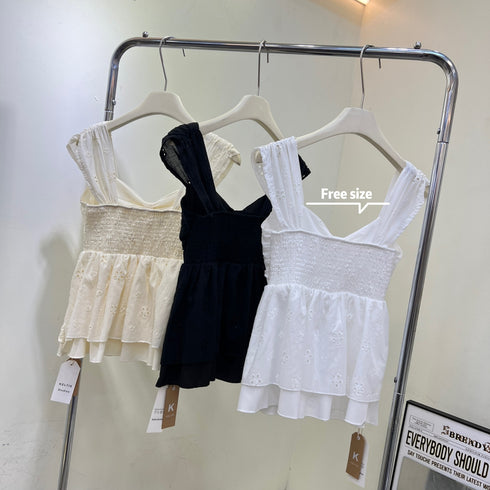 Women Sweetheart Neckline Sleeveless Tops